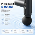 Mini Massage Gun Deep Tissue Muscle Massager Percussion Fascia Gun LED Display 6 Speed Fitness Recovery Device