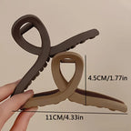 3 elegant matte hair clips with slip-resistant design – perfect for everyday stylish hairstyles and women’s hair accessories.