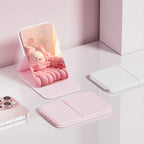 Portable Handheld Mini Makeup Mirror, Dormitory Tabletop And Office Use, Adjustable And Portable Folding Mirror