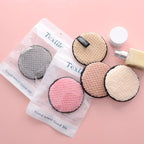 4-Piece Makeup Remover Microfiber Pads - Reusable Makeup Removing Towels, Gentle Cleansing Sponges for Face and Skin, Washable E