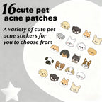 40/100/200 Pieces Hitworker Cartoon Dog Pimple Patches - Ultra-Thin, Breathable, Colorless & Odorless