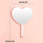 Love Makeup Mirror Handheld Makeup Mirror New Makeup Mirrors Sweet Girl Style Suitable for Carrying Around