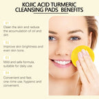 Turmeric Kojic Acid Cleansing Pad Gently Exfoliates Deeply Cleanses Skin Whitens And Lightens Spots Maintains Water Oil Balance