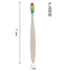 Bamboo Toothbrushes 8/12Pcs Eco Friendly Resuable Toothbrush Adult Wooden Soft Tooth Brush Cconvenient
