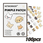 40/100/200 Pieces Hitworker Cartoon Dog Pimple Patches - Ultra-Thin, Breathable, Colorless & Odorless