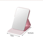 Portable Handheld Mini Makeup Mirror, Dormitory Tabletop And Office Use, Adjustable And Portable Folding Mirror
