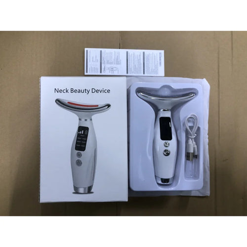 7-Color LED Face & Neck Lifting Massager
