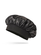 Satin Bonnet Silk Hair Bonnet for Sleeping, Sleep Bonnets for Women Large Wide Soft Band Sleep Cap for Curly Hair Braids