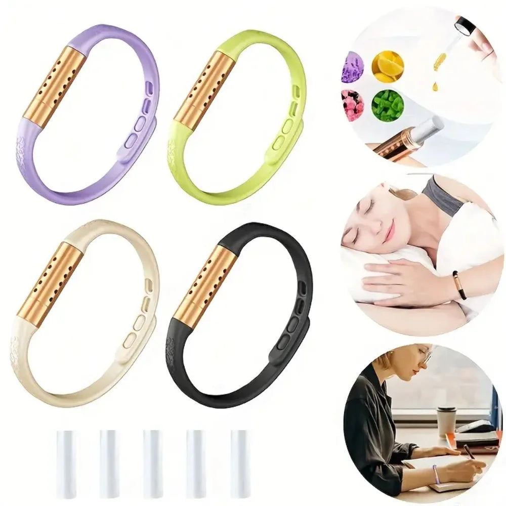 Simple and Elegant Style, Colorful Reusable Silicone Bracelets, Diffuser for Aromatherapy and Fashionable Accessory for Daily Wear, Creative Gift