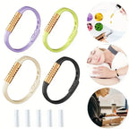 Simple and Elegant Style, Colorful Reusable Silicone Bracelets, Diffuser for Aromatherapy and Fashionable Accessory for Daily Wear, Creative Gift