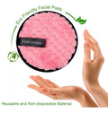 4-Piece Makeup Remover Microfiber Pads - Reusable Makeup Removing Towels, Gentle Cleansing Sponges for Face and Skin, Washable E
