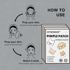40/100/200 Pieces Hitworker Cartoon Dog Pimple Patches - Ultra-Thin, Breathable, Colorless & Odorless