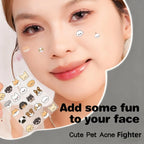40/100/200 Pieces Hitworker Cartoon Dog Pimple Patches - Ultra-Thin, Breathable, Colorless & Odorless