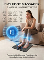 EMS Foot Massager Rechargeable Massage Pad Foot Relaxation Pad Electric Foot Massage Tools Promote Blood Circulation