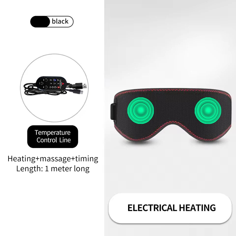 Heated Eye Mask Eye Mask for Dry Eyes with 3 Heat Levels Hot Compress Warm Compress Heating Pad for Sleep Dark Circles